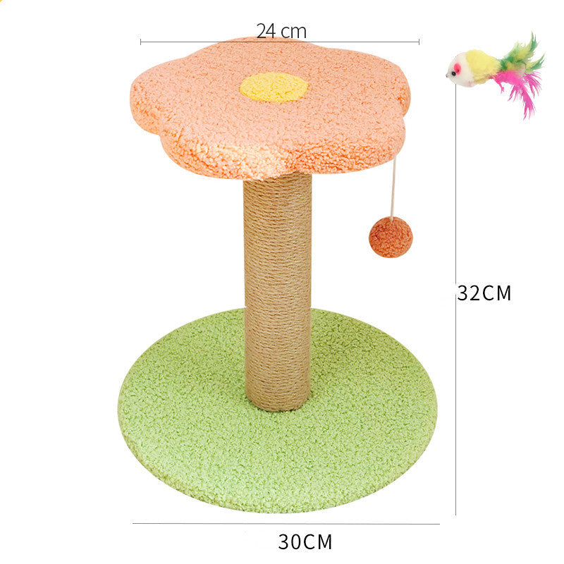 Cat Scratcher with Sisal Winding and Hemp Surface