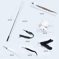 Feathered Telescopic Cat Toy Set